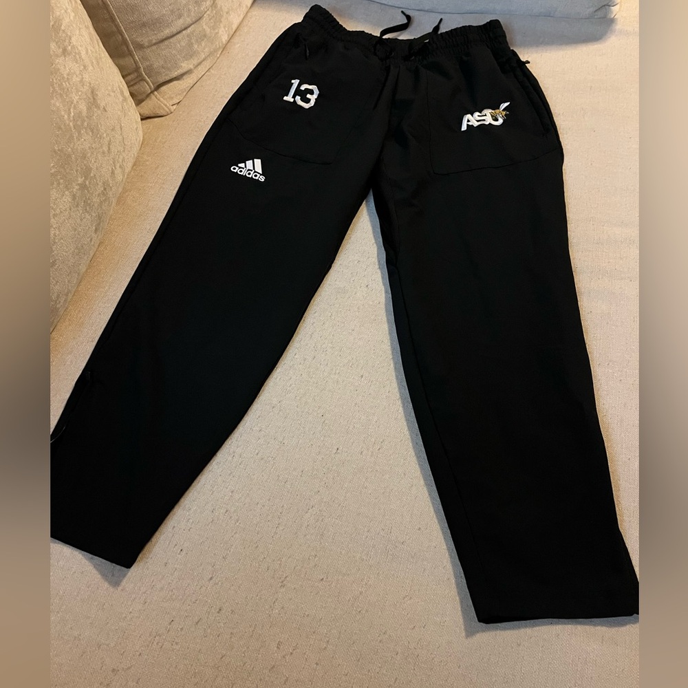 adidas Black Alabama Southern University team Athletic Pants Lucky #13